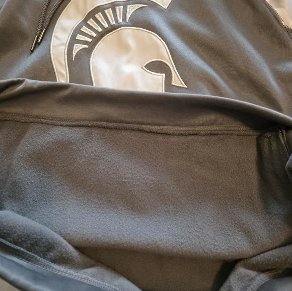 Michigan State Spartans White Gray Camo Hoodie Size XL - Picture 10 of 11